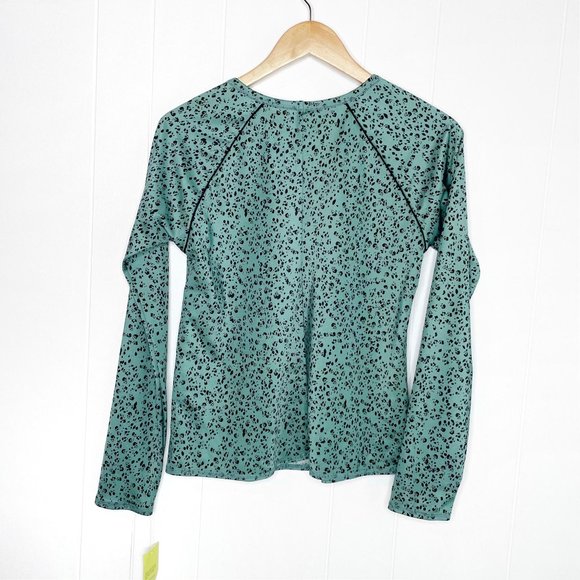 All in Motion Turquoise Animal Print Rash Guard - Picture 6 of 7